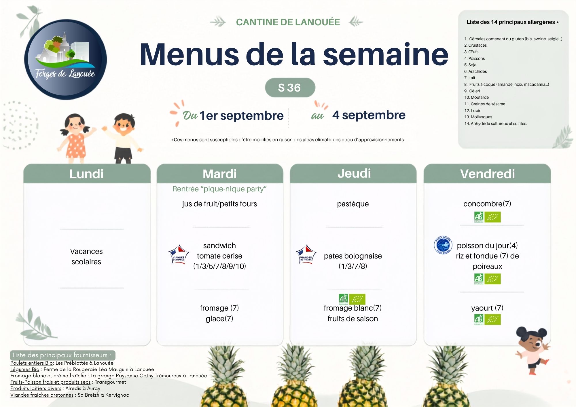 2026 s36 Menus cantine de Lanouee