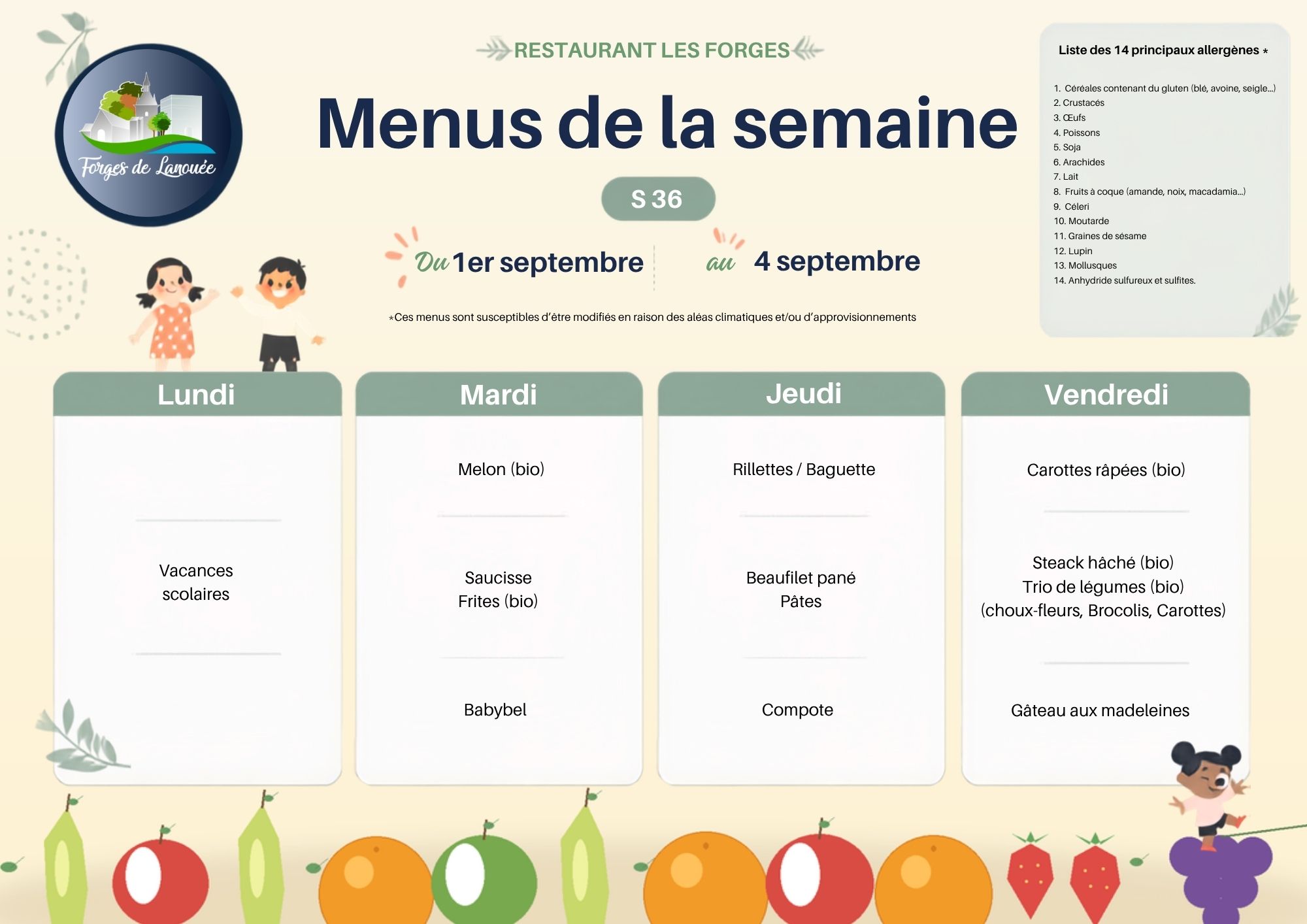 2026 s36 Menus cantine des Forges