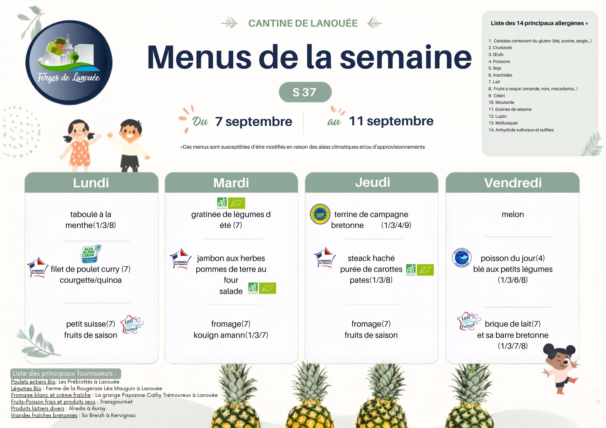 2026 s37 Menus cantine de Lanouee