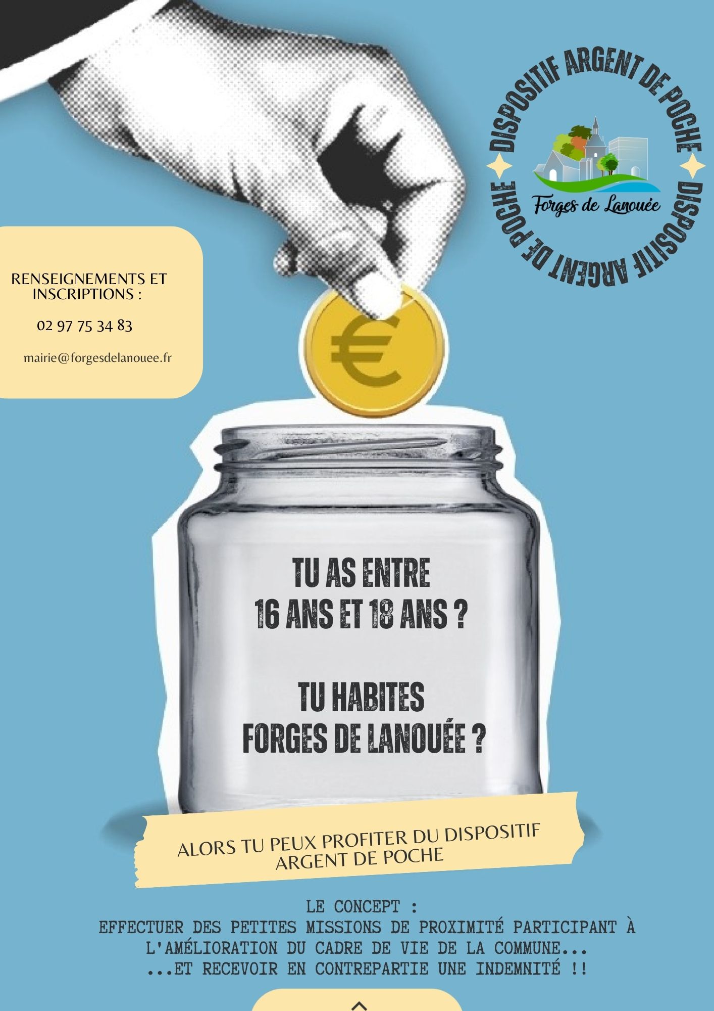 Affiche argent de poche