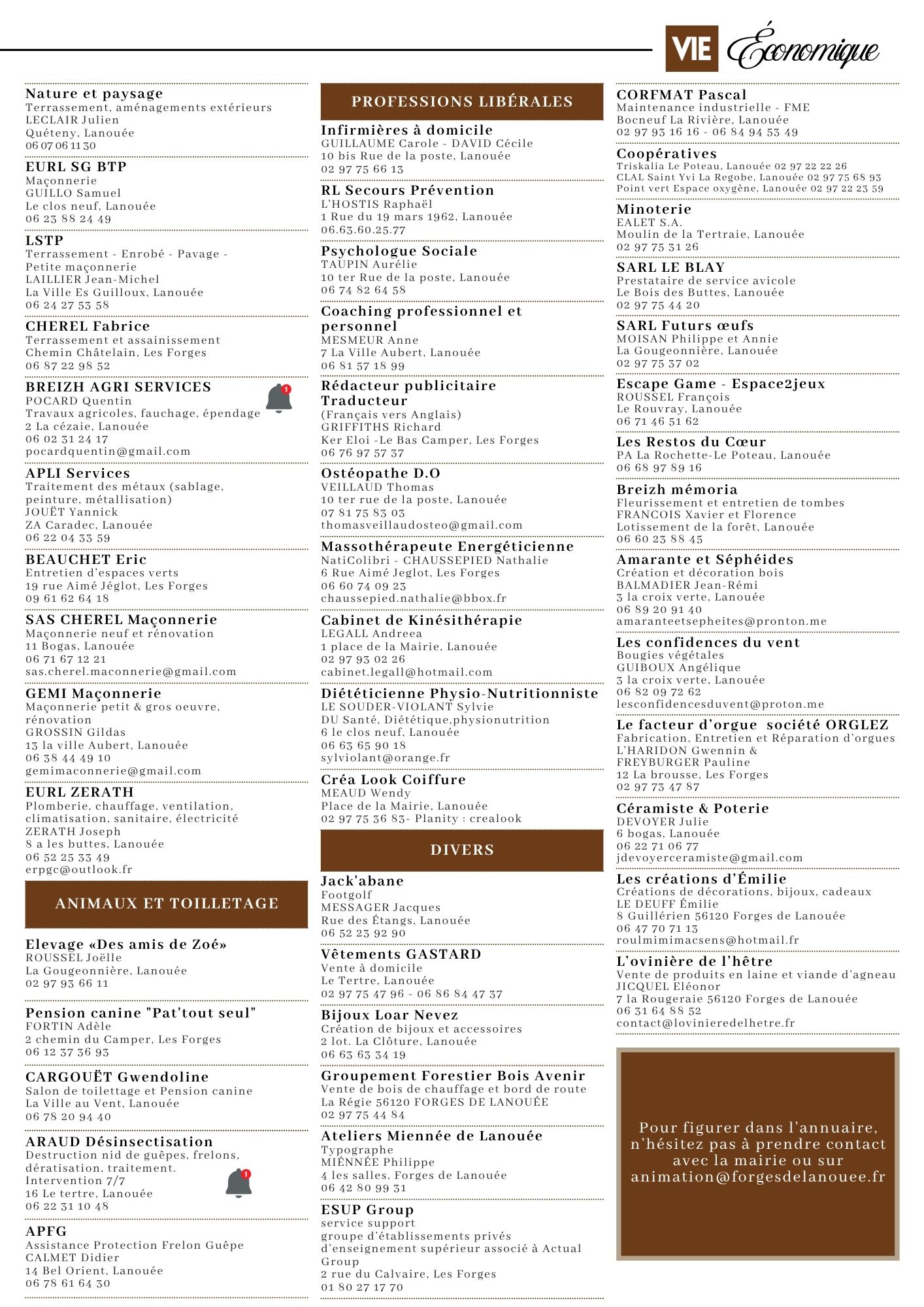 Juin 2025   liste des commercants et artisans 2